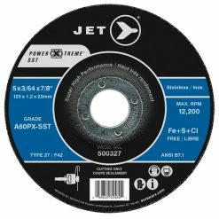 Deals ✔️ Jet 500327 - 5 X 3/64 X 7/8 A60PX-SST POWER-XTREME SST T27 Cut-Off Wheel 🎉
