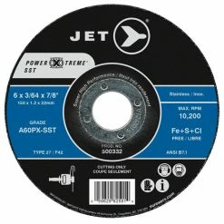 Top 10 ✔️ Jet 500332 - 6 X 3/64 X 7/8 A60PX-SST POWER-XTREME SST T27 Cut-Off Wheel 🌟