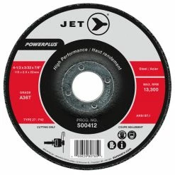 Cheapest ⭐ Jet 500412 - 4-1/2 X 3/32 X 7/8 A36T POWERPLUS T27 Cut-Off Wheel 😍