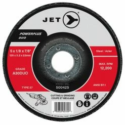 Best reviews of 🎁 Jet 500415 - 4-1/2 X 1/8 X 7/8 A30DUO POWERPLUS DUO T27 Cutting/Grinding Wheel 🎉