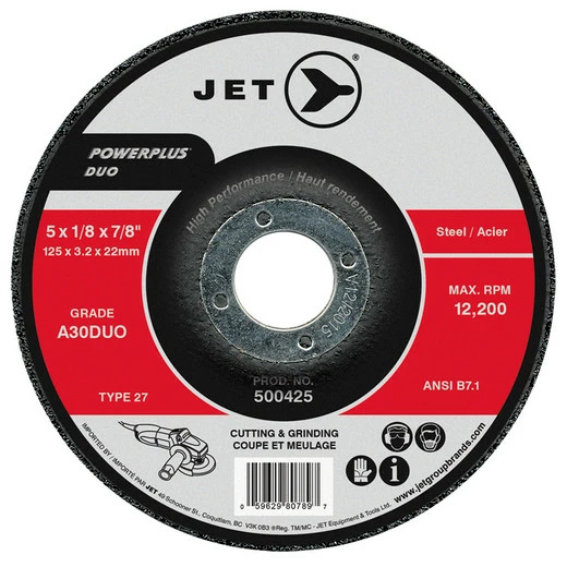Best deal ๐ Jet 500425 - 5 X 1/8 X 7/8 A30DUO POWERPLUS DUO T27 Cutting/Grinding Wheel ๐คฉ