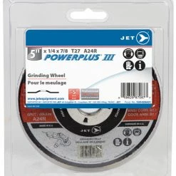 Top 10 😍 Jet 500428A01 - 5 X 1/4 X 7/8 A24R POWERPLUS T27 Grinding Wheel - Clamshell Package 🔥