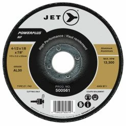 Best Pirce 😀 Jet 500561 - 4-1/2 X 1/8 X 7/8 AL30 POWERPLUS NF T27 Cutting Wheel 🔔