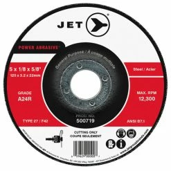 Budget ✨ Jet 500711 - 4 X 1/8 X 5/8 A24R POWER ABRASIVE T27 Cut-Off Wheel 😀