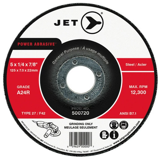 Top 10 ๐ Jet 500716 - 4-1/2 X 1/4 X 7/8 A24R POWER ABRASIVE T27 Grinding Wheel โ๏ธ