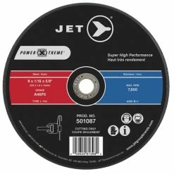Cheapest ✔️ Jet 501087 - 8 X 1/16 X 5/8 A46PX POWER-XTREME T1 Cut-Off Wheel 💯