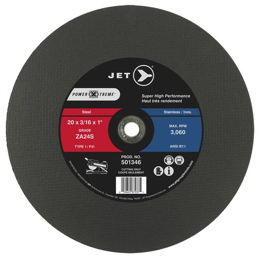 Discount ๐ฅ Jet 501346 - 20 X 3/16 X 1 ZA24S POWER-XTREME T1 Cut-Off Wheel ๐