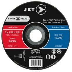 Cheap 🛒 Jet 501575 - 5 X 1/32 X 7/8 A60PX POWER-XTREME T1 Cut-Off Wheel 🧨