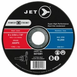 Budget 🎉 Jet 501581 - 6 X 3/64 X 7/8" A60PX POWER-XTREME T1 Cut-Off Wheel 🔥