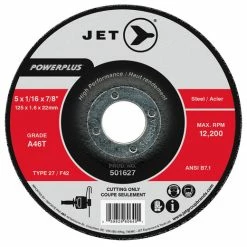Promo 👍 Jet 501627 - 5 X 1/16 X 7/8 A46T POWERPLUS T27 Cut-Off Wheels 🌟