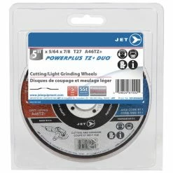 Deals 😍 Jet 501656A02 - 5 X 5/64 X 7/8 POWER-XTREME DUO T27 Cut And Light Grinding Wheel - Clamshell Package ✨
