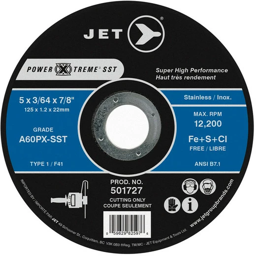 Outlet 😀 Jet 501727 - 5 X 3/64 X 7/8 A60PX-SSt POWER-XTREME SST T1 Cut-Off Wheel 🎉