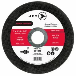 Deals 😍 Jet 501815 - 7 X 1/16 X 7/8 A46GP POWER ABRASIVE T1 Cut-Off Wheel ❤️