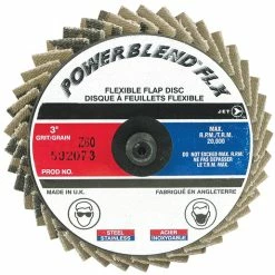 Best Sale 💯 Jet 502073 - 3" Z60 POWERBLEND FLX Roll-on Flap Disc - Type R Mount 💯