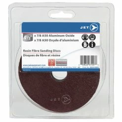 Deals 🛒 Jet 502414A05 - 4-1/2 X 7/8 A50 Aluminum Oxide Resin Fibre Sanding Disc - Clamshell Package 🎉