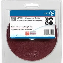 Best reviews of ❤️ Jet 502426A05 - 5 X 7/8 A80 Aluminum Oxide Resin Fibre Sanding Disc - Clamshell Package 🥰