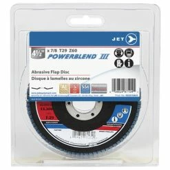 Best reviews of 👍 Jet 503215A01 - 4-1/2 X 7/8 Z60 POWERBLEND T29 Zirconia Flap Disc - Clamshell Package 😍