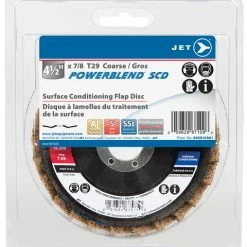 Brand new 😍 Jet 503513A01 - 4-1/2 X 7/8 Coarse POWERBLEND SCD T29 Surface Conditioning Flap Disc - Clamshell Package 🤩