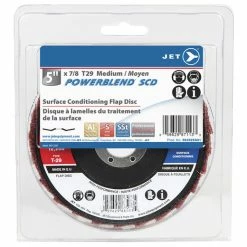 Wholesale 🔥 Jet 503525A01 - 5 X 7/8 Medium POWERBLEND SCD T29 Surface Conditioning Flap Disc - Clamshell Package 🔔