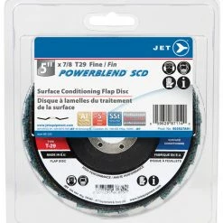 Hot Sale 👍 Jet 503527A01 - 5 X 7/8 Fine POWERBLEND SCD T29 Surface Conditioning Flap Disc - Clamshell Package 🔥