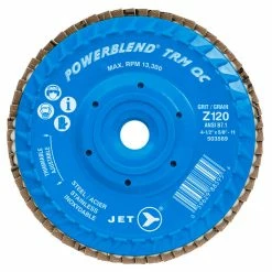 Best reviews of 🥰 Jet 503569 - 4-1/2 X 5/8-11 Z120 POWERBLEND TRM QC Zirconia Flap Disc 🎉