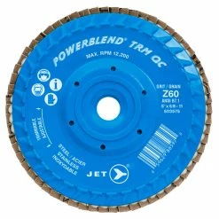Best Sale 💯 Jet 503575 - 5 X 5/8-11 Z60 POWERBLEND TRM QC Zirconia Flap Disc 🌟