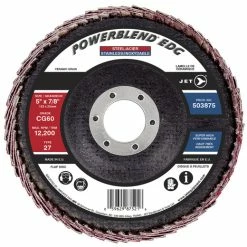 Flash Sale ✨ Jet 503875 - 5 X 7/8 CG60 POWERBLEND EDG Curved Edge Flap Disc 🎉