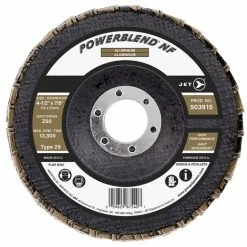 Outlet ⭐ Jet 503915 - 4-1/2 X 7/8 Z60 POWERBLEND NF Flap Disc 😍