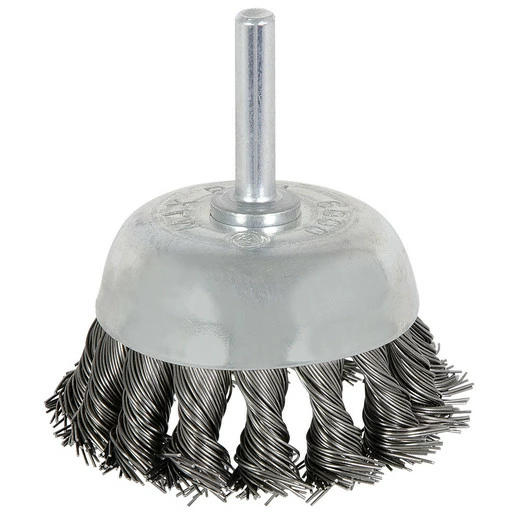 Budget ๐งจ Jet 550802 - (8046) 2-3/8 X 1/4" Shaft Mounted Knot Twisted Cup Brush โญ