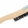 Best Sale ✔️ Jet 551109 - (4SHWSC) 4 Row, 👟 Shoe Handle, Carbon Steel With Scraper Hand Wire Scratch Brush 🧨