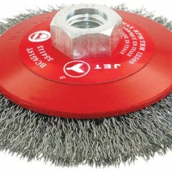 Promo 🌟 Jet 554115 - (BC4514T) 4-1/2 X 5/8-11NC Crimped Conical (Bevel) Brush 🥰