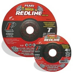 Buy ✨ Pearl Abrasives Pearl DCRED45 - 4-1/2X1/4X7/8 Redline Max-A.O. Depressed Center Wheels, A/Wa24R, Box Of 25 🥰