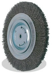 Best deal 😍 Pearl Abrasives Pearl CLBW612 - 6 X 5/8 X 2, 0.014 Bench Wheel Wire Brush, Tempered Wire ✨