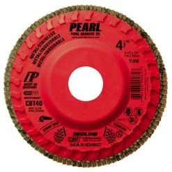 Cheap 👏 Pearl Abrasives Pearl MAX5060CBT - 5 X 7/8 Redline Cbt Maxidisc Trimmable Flap Discs, Type 29 Shape Box Of 10 ❤️