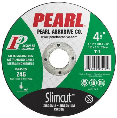 New β Pearl Abrasives Pearl CW0532Z - 5 X .045 X 7/8" Type 1 Zirconia Thin Cut-Off Wheels, Box Of 25 βοΈ